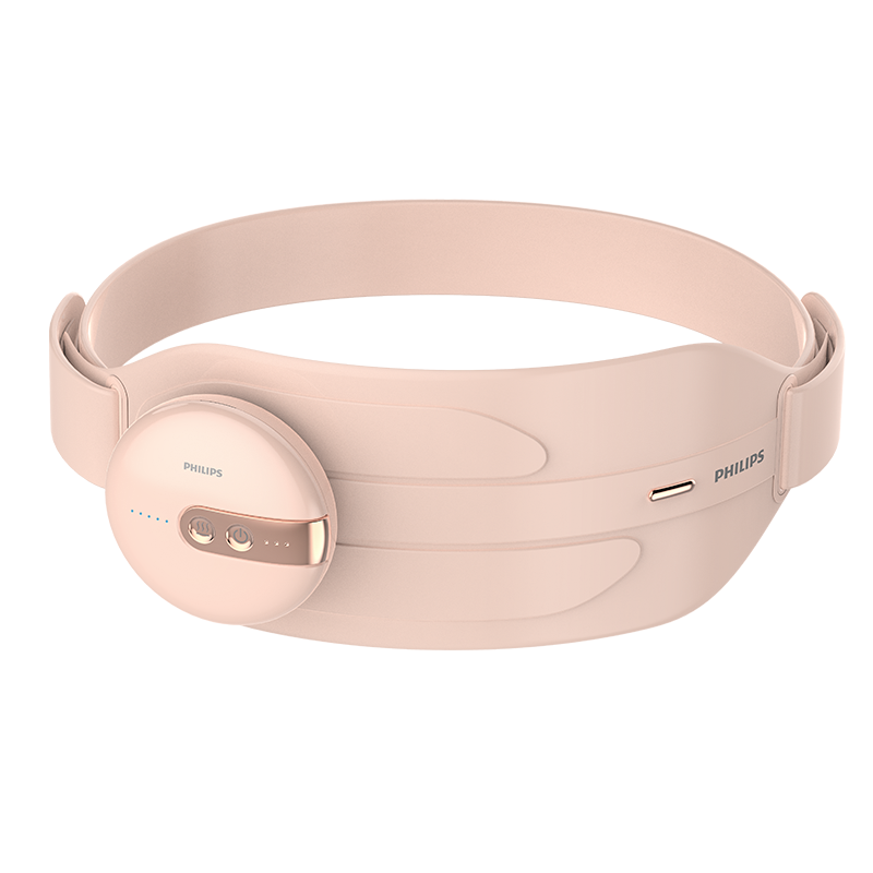 飞利浦腰部按摩器暖宫腰带 PPM3205B 粉色高清大图