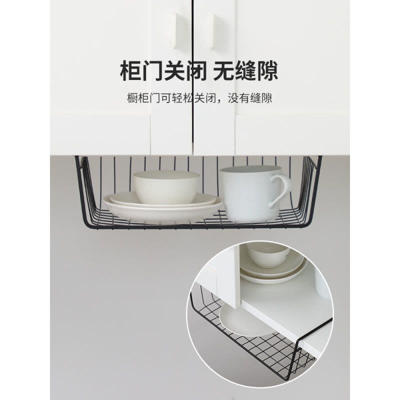 宿舍下挂篮分层置物架学生寝室衣柜置物隔书桌板厨房收纳图片
