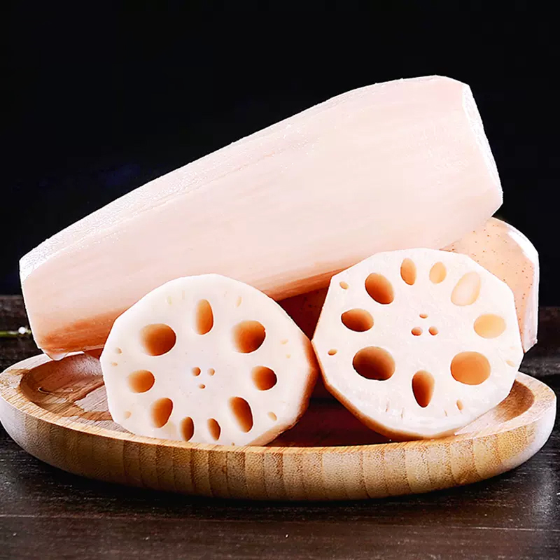 一贤生鲜湖北洪湖粉藕净重5斤当季时令蔬菜湖北特产现挖带泥九孔莲藕