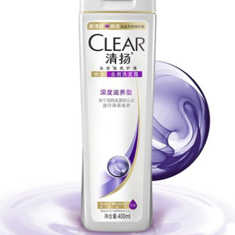 清扬(CLEAR) 女士去屑洗发露深度养护型白瓶 12X400G