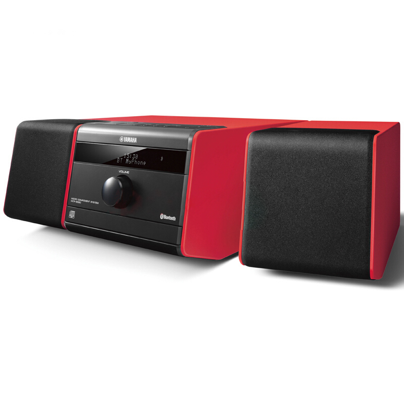 雅马哈(YAMAHA) MCR-B020 迷你音响 CD播放机音箱组合套装 蓝牙/USB/FM 红色
