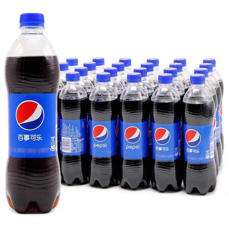 百事可乐 Pepsi 汽水碳酸饮料 整箱装可乐 600ml*24瓶
