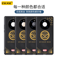 ESCASE 华为mate40Pro手机壳Pro/+保护套5G手机硅胶软边全包防摔刺绣工艺漫威香水壳美国队长盾牌