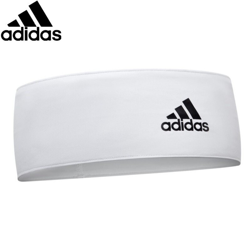 阿迪达斯(adidas)轻薄吸汗头带 健身束发带跑步篮球羽毛球男女运动头巾 护额止汗护头箍ADAC-16211WH/BK