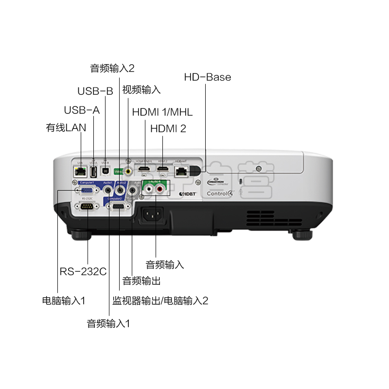 爱普生(EPSON)CB-2165W高端商务办公会议工程投影机家用高清投影仪(5500流明1280x800含安装及辅材)高清大图