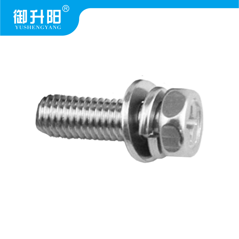 御升阳 304不锈钢三每组合螺丝 M8X25mm 4.8级强度 每个高清大图