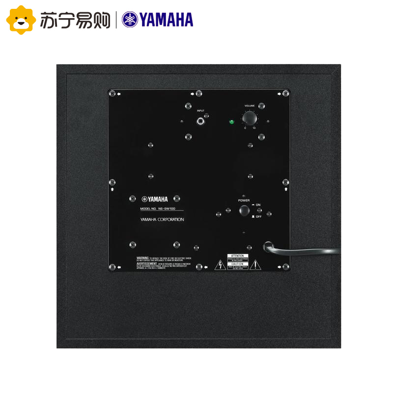 Yamaha/雅马哈 NS-SW100 音响音箱 家庭影院 有源重低音炮(10英寸/100W) 黑色