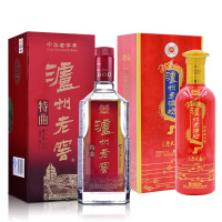 酒仙网 52度泸州老窖特曲500ml+52度泸州老酒坊迎天喜500ml浓香国产白酒