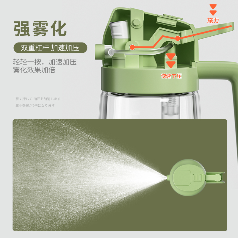 [补贴10%]喷倒两用喷油壶防漏油罐喷雾油瓶空气炸锅厨房家用酱油调料瓶雾化高清大图