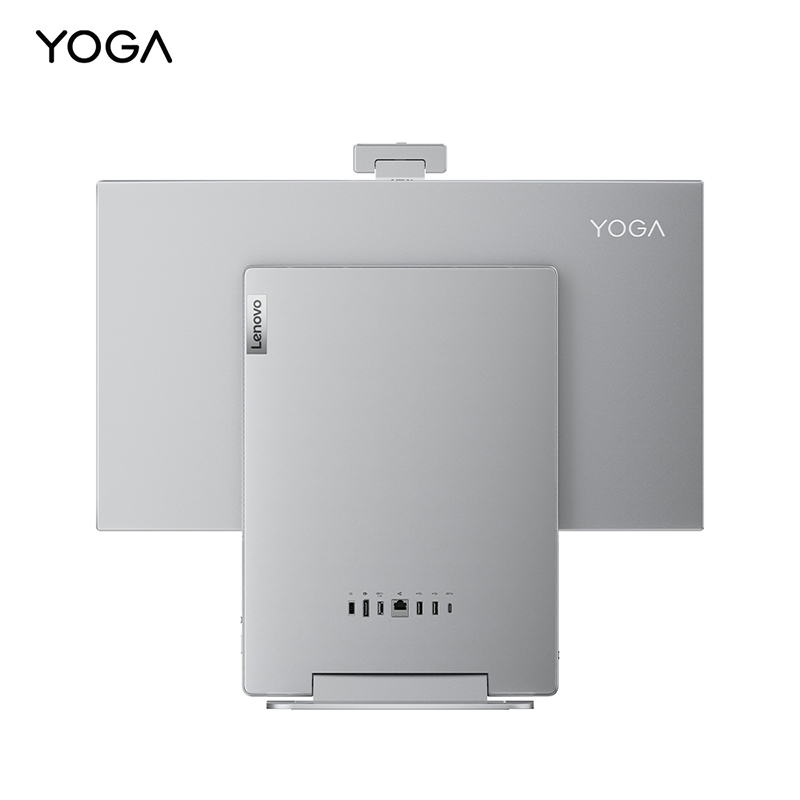 联想(Lenovo)YOGA 27高能AI一体电脑可旋转27英寸QHD屏 R7-8845HS 16G 1TSSD Win11 银色 官方标配高清大图