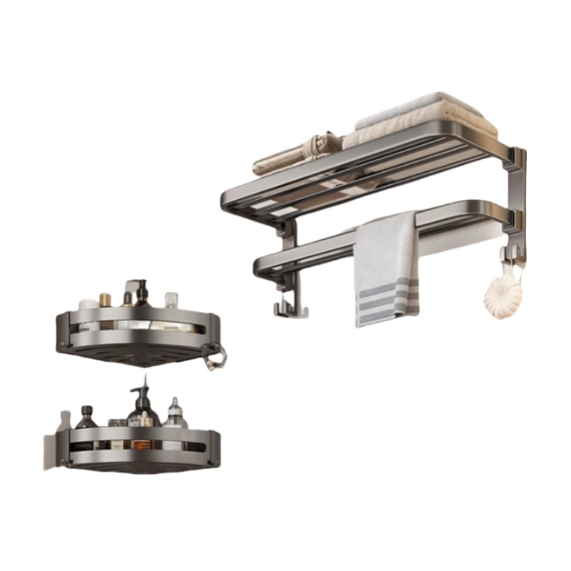 桃锦堂毛巾架四件套高清大图