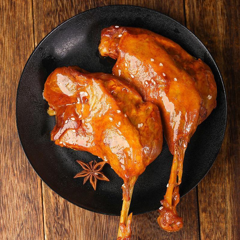 湛航卤味小食 五香大鸭腿香酥麻辣熟食即食鸭肉类零食真空包装【价格