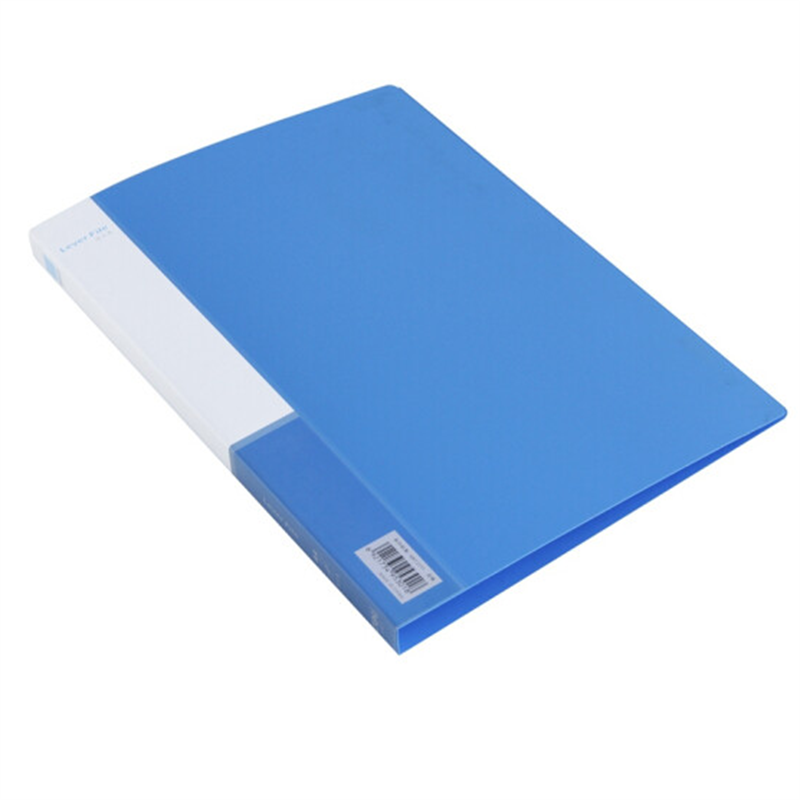 得力a4文件夹双强力夹资料夹插页试卷夹文件夹子办公用品双强力夹5302