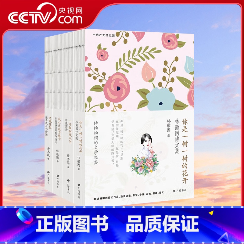 [正版]央视网林徽因集全4册 你是一树一树的花开一叶轻舸驶江河林徽因传灵魂伴侣梁思成与林徽因我以天地为栋宇林徽因谈建筑高清大图
