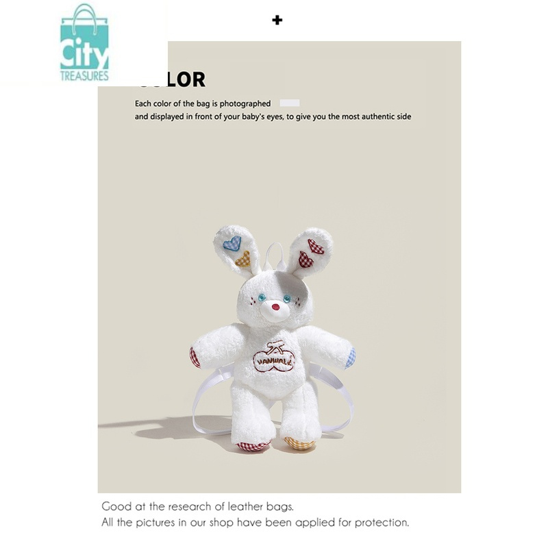 BANGDOU原创小众设计自制甜心立体公仔包毛绒可爱双肩包包女生日礼物