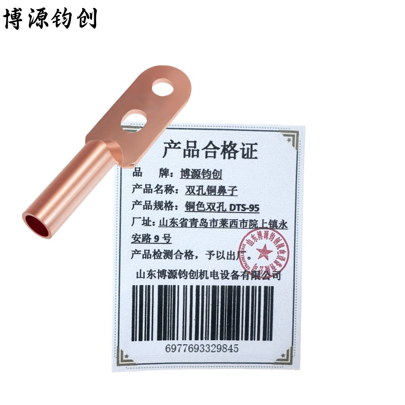 博源钧创 双孔铜鼻子 铜色双孔DTS-95 个高清大图