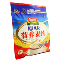 智力 营养燕麦片800g袋装 牛奶加钙 原味 中老年人即食冲饮早餐代餐粉 多种口味