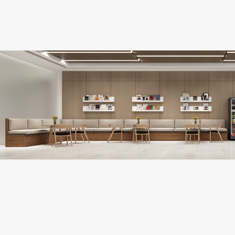 仓迪 卡座沙发 商用茶餐厅饭店烧烤店奶茶店卡座 2800/6200*700*900mm高清大图