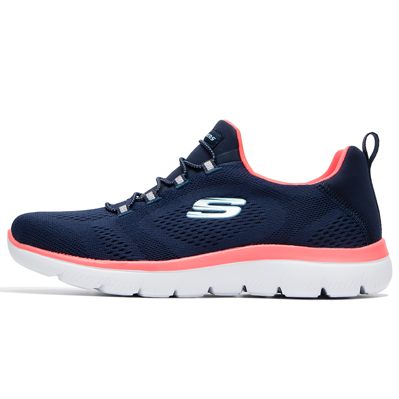 Skechers斯凯奇女子新款撞色健步鞋软弹运动休闲鞋149523-NVNP ZP高清大图