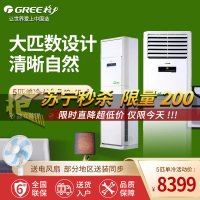 格力（GREE） 清新风柜机客厅立柜式空调 定频5匹柜机单冷 KF-120LW(12368S)NhAc-3