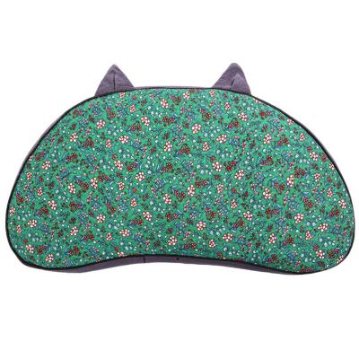 全荞猫肚枕绿色 猫肚枕荞麦枕头枕芯猫咪肚皮午睡荞麦壳枕头单人侧睡护颈椎助睡眠