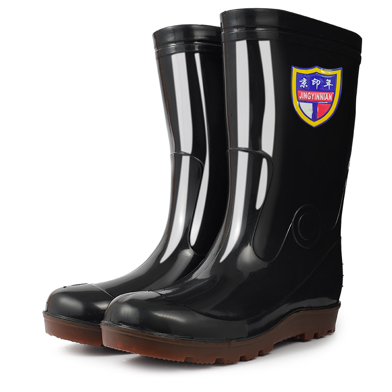 京印年 JYN-4S 加棉中筒通用均码 雨鞋 (计价单位:双) 黑色