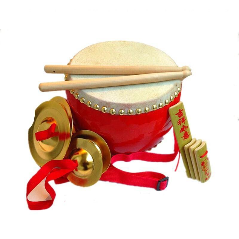 5 6 7 8 9 10寸牛皮大鼓堂鼓玩具鼓儿童鼓幼儿园小鼓打击乐器 10寸