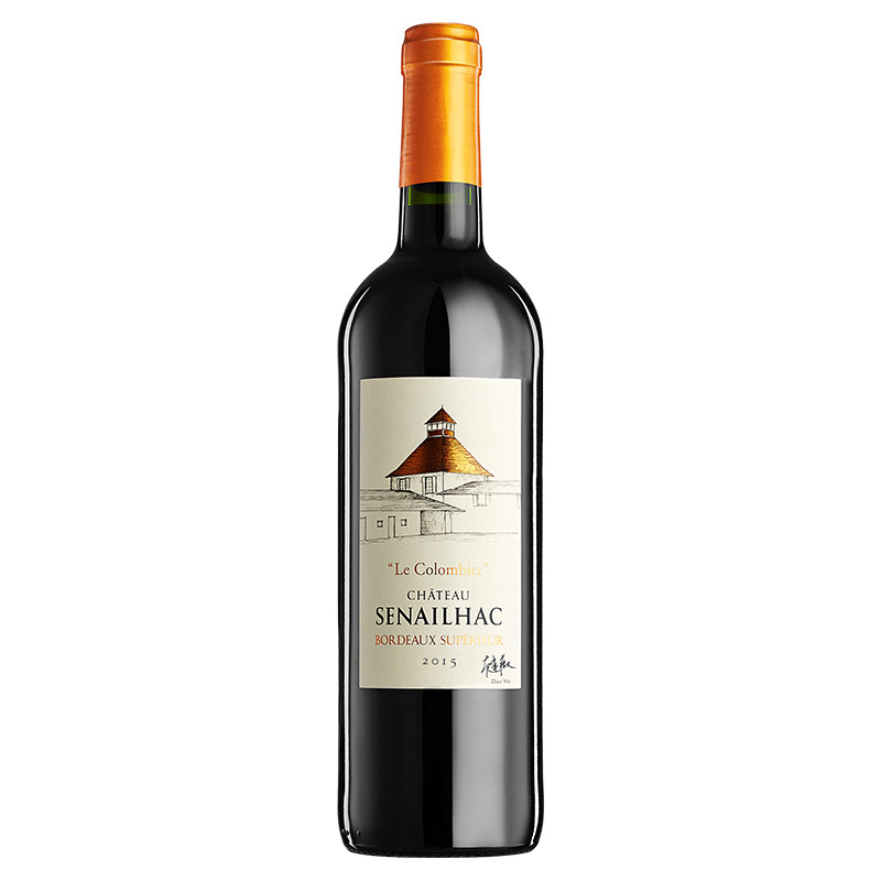 赵薇梦陇酒庄红酒赛雅克城堡小房子干红葡萄酒750ml 2015法国原装进口单支装