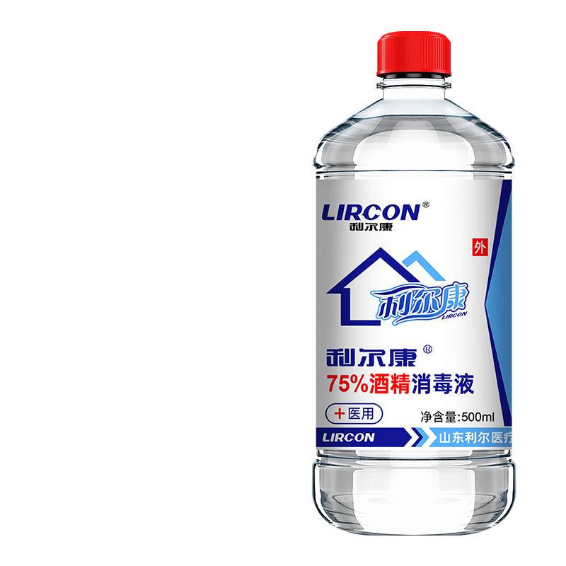 利尔康 医用消毒酒精 500ml高清大图