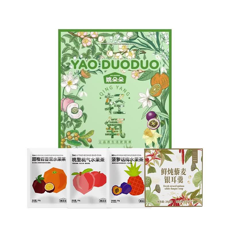 姚朵朵(YAO DUO DUO)轻氧果茶组合装350型(单位:盒)高清大图