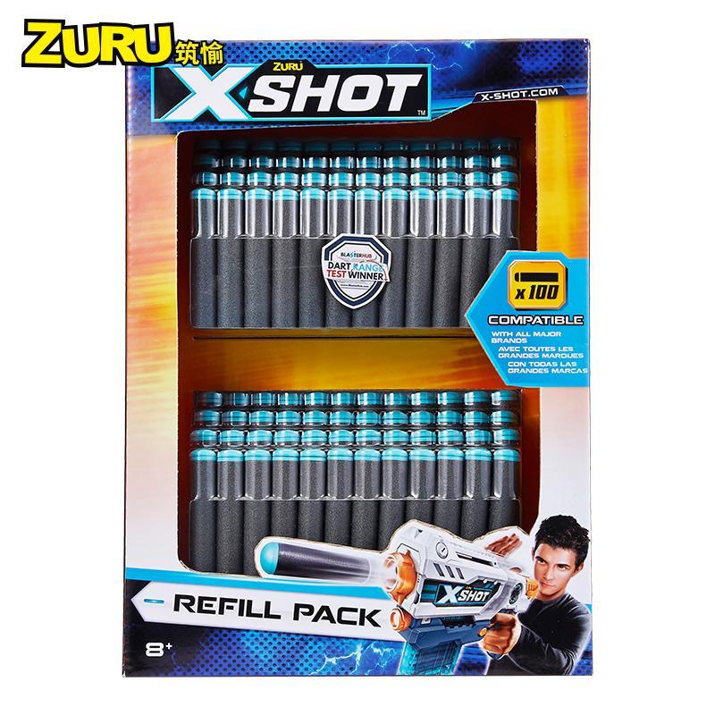 ZURU-X特攻发射器软弹男孩儿童玩具生日礼物 X特攻非凡100发软弹补充包5639