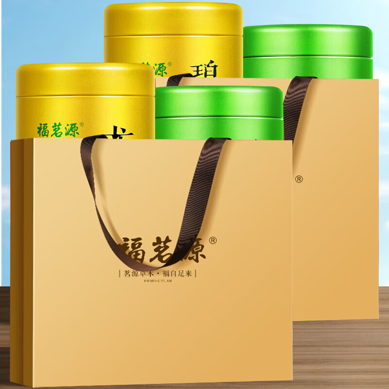 福茗源四大绿茶500g 明前2026新茶碧螺春龙井茶毛尖云雾茶叶礼盒口粮茶高清大图
