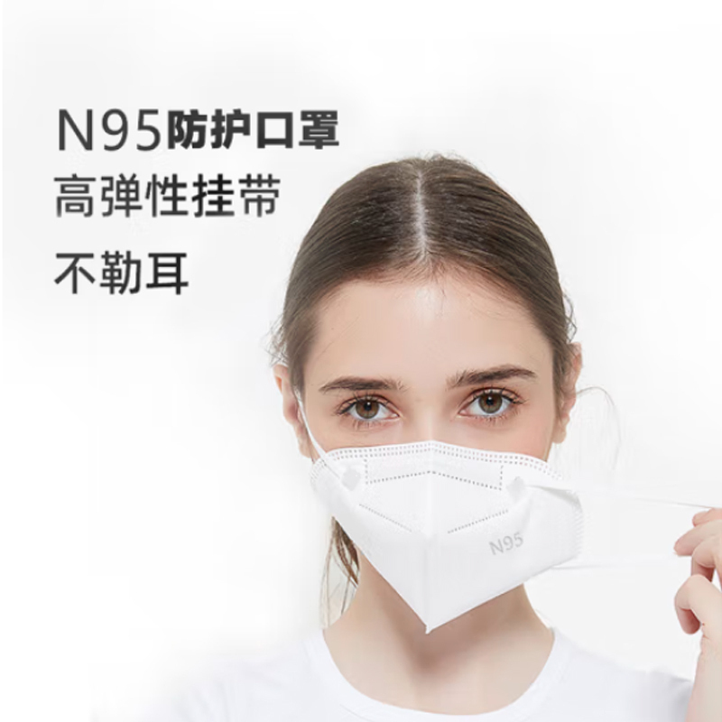 康鑫祥N95医用防护口罩-(无菌/挂耳/折叠式/独立包装)25只/盒