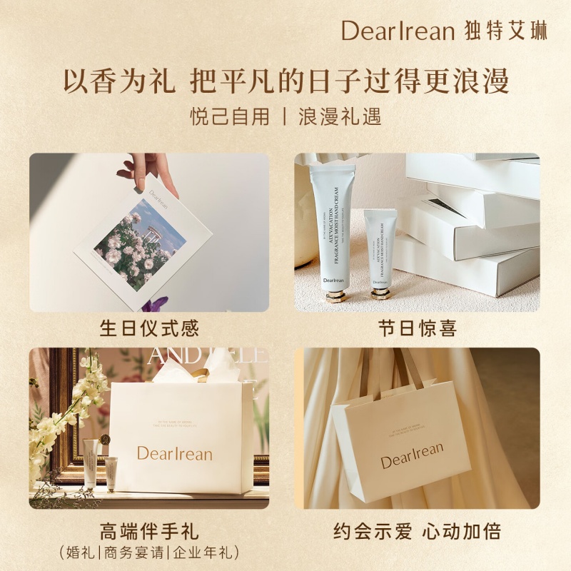 独特艾琳 布列塔白茶香氛手护礼盒 35ml*1+10ml*1 保湿滋润 持久留香 指尖生香 水润柔滑高清大图