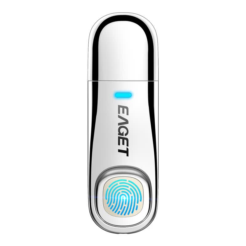 忆捷(EAGET)FU60 USB3.0 指纹加密U盘 防泄密 隐私安全保护 商务办公优盘全盘加密64GB