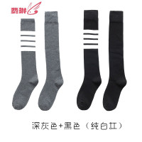 袜子女港街时尚ins网红及膝袜薄款日系小腿袜中长筒袜潮 费琳
