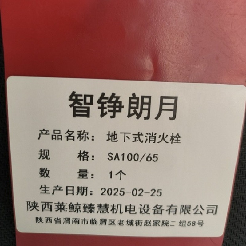 智铮朗月 地下式消火栓 SA100/65 个高清大图