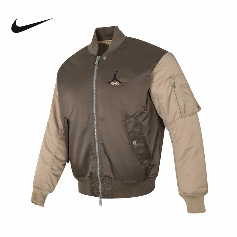耐克nikejordan男子运动休闲夹棉保暖棒球服夹克外套dv7613274视频