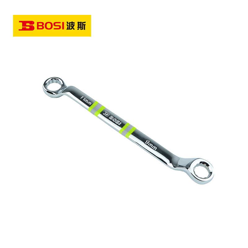 波斯(BOSI) 荧光系列精品梅花扳手 9x11mm 把高清大图