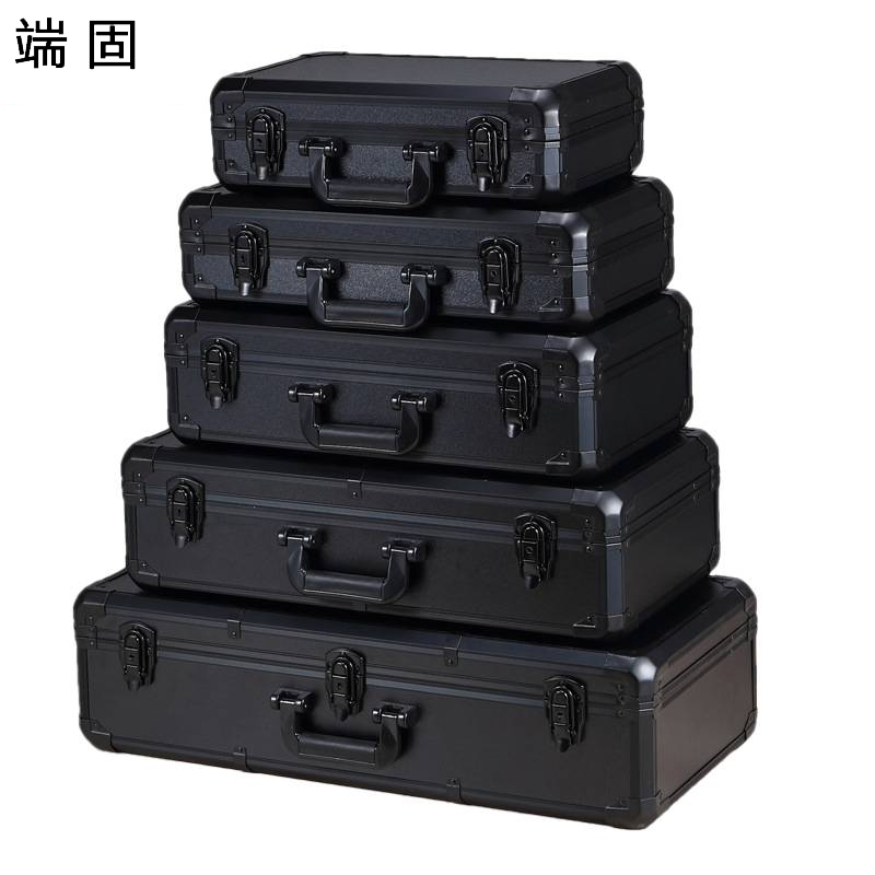 端固铝合金工具箱仪表仪器收纳箱 格子棉(40*24*12)/个