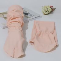 粉色 均码 韩版夏季冰袖女开车冰丝防晒手套护臂骑行胳膊袖套防紫外线假袖子