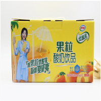 包邮 新货真果粒酸奶伊利果粒优酸乳草莓芒果黄桃酸奶245g 12盒2月产果粒草莓1提