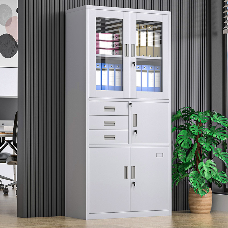 凯量 文件柜偏三保 850*390*1800 台高清大图