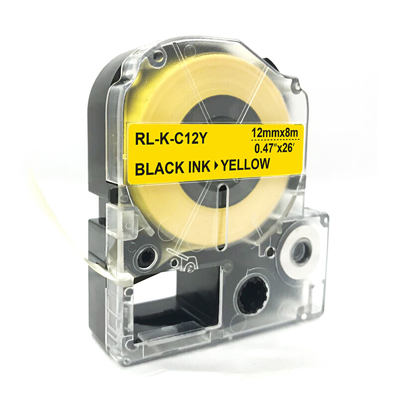 扬帆耐立(YFHC) 锦宫SC12Y标签色带(黄底黑字/12mm) 适用SR230C/230CH/530C/550C