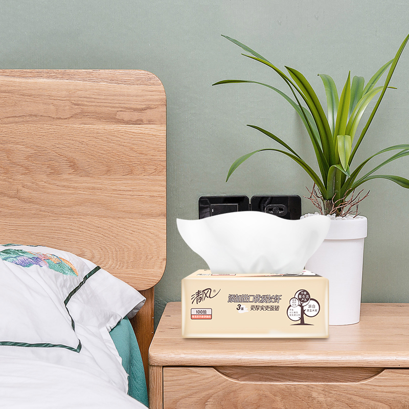 清风 AR1OSBY萌宠系列180*120mm三层100抽亲肤抽纸 24包 整箱高清大图