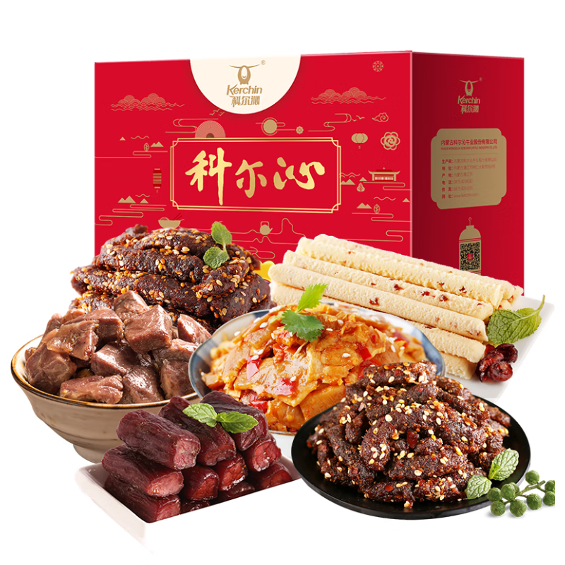 科尔沁休闲零食 肉干肉脯 礼盒449g