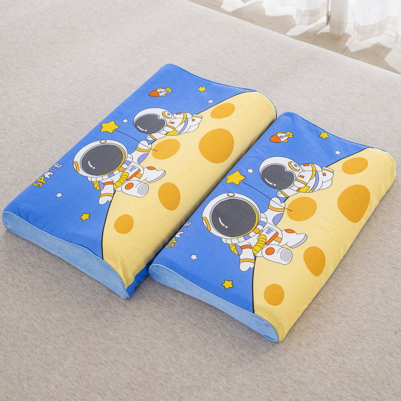 儿童乳胶枕套50x30记忆枕头套44x27婴儿枕头套学生枕巾高清大图