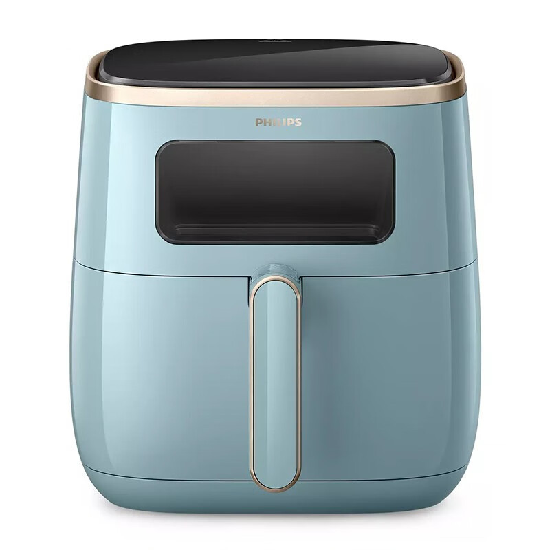 飞利浦(PHILIPS) 海星空气炸锅 家用5.6L大容量多功能全自动[可视+不用翻面]双层锅体易清洗HD9257/70高清大图