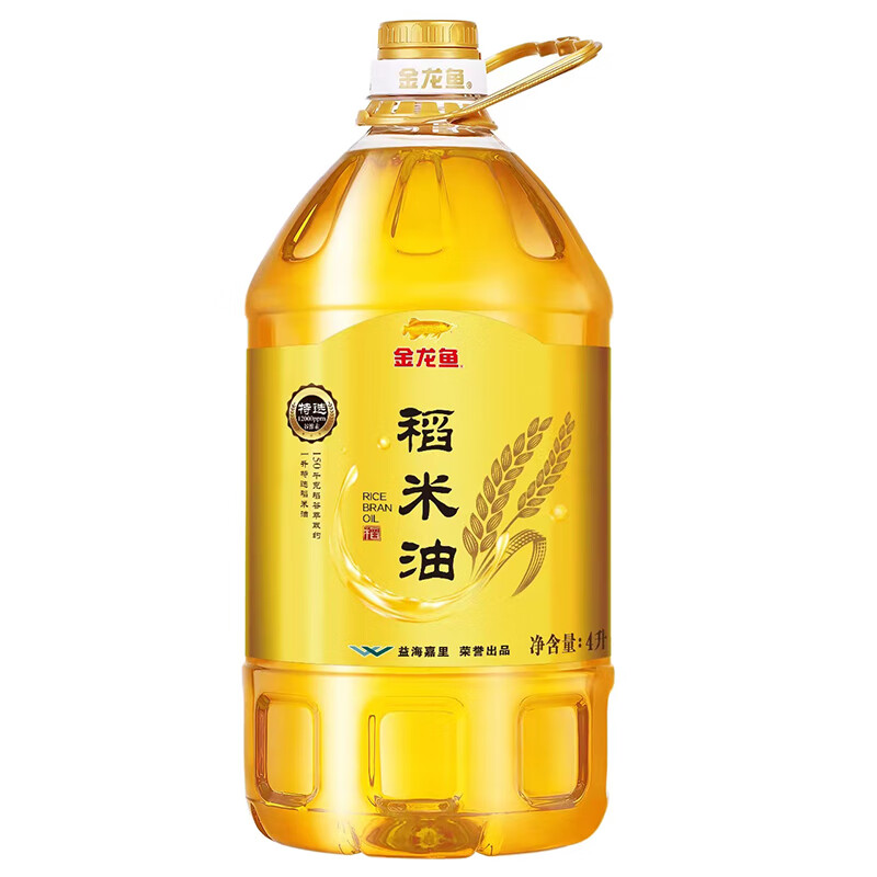 金龙鱼特选稻米油4L油