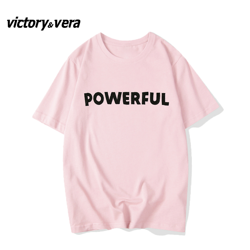 Victory&vere白色短袖T恤女设计感小众夏季2022韩版美式纯棉上衣